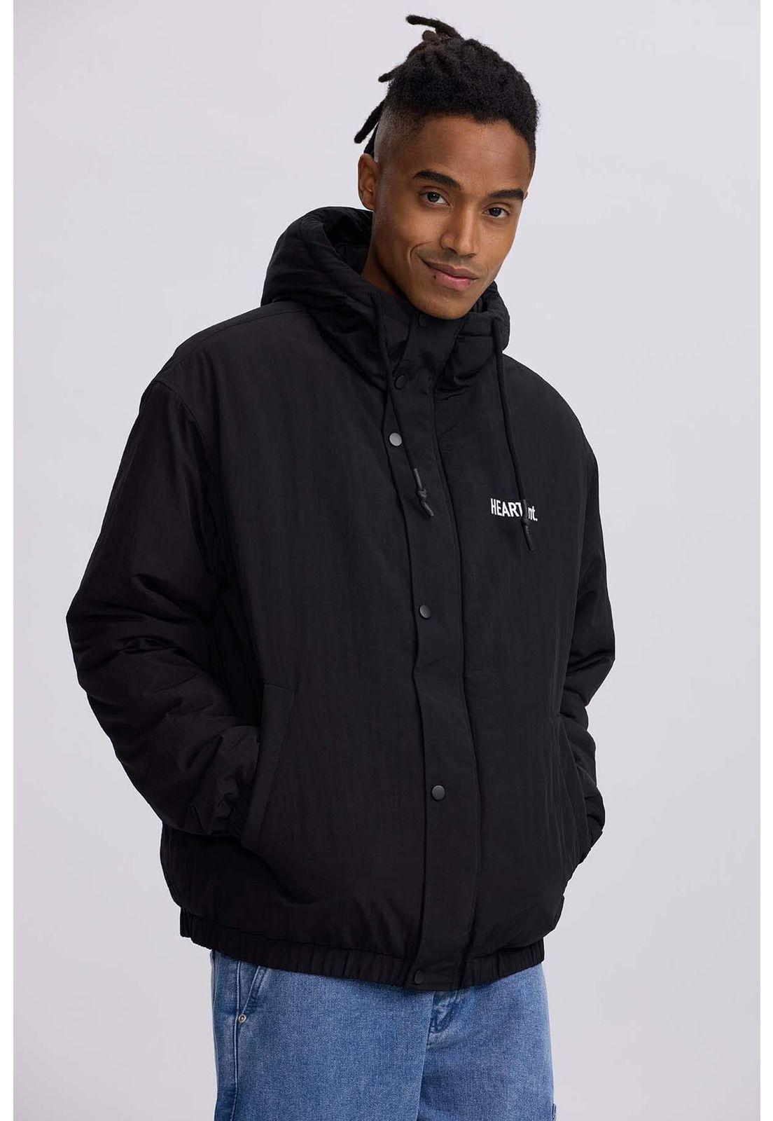 Chaqueta Hombre Cortaviento Negro-0