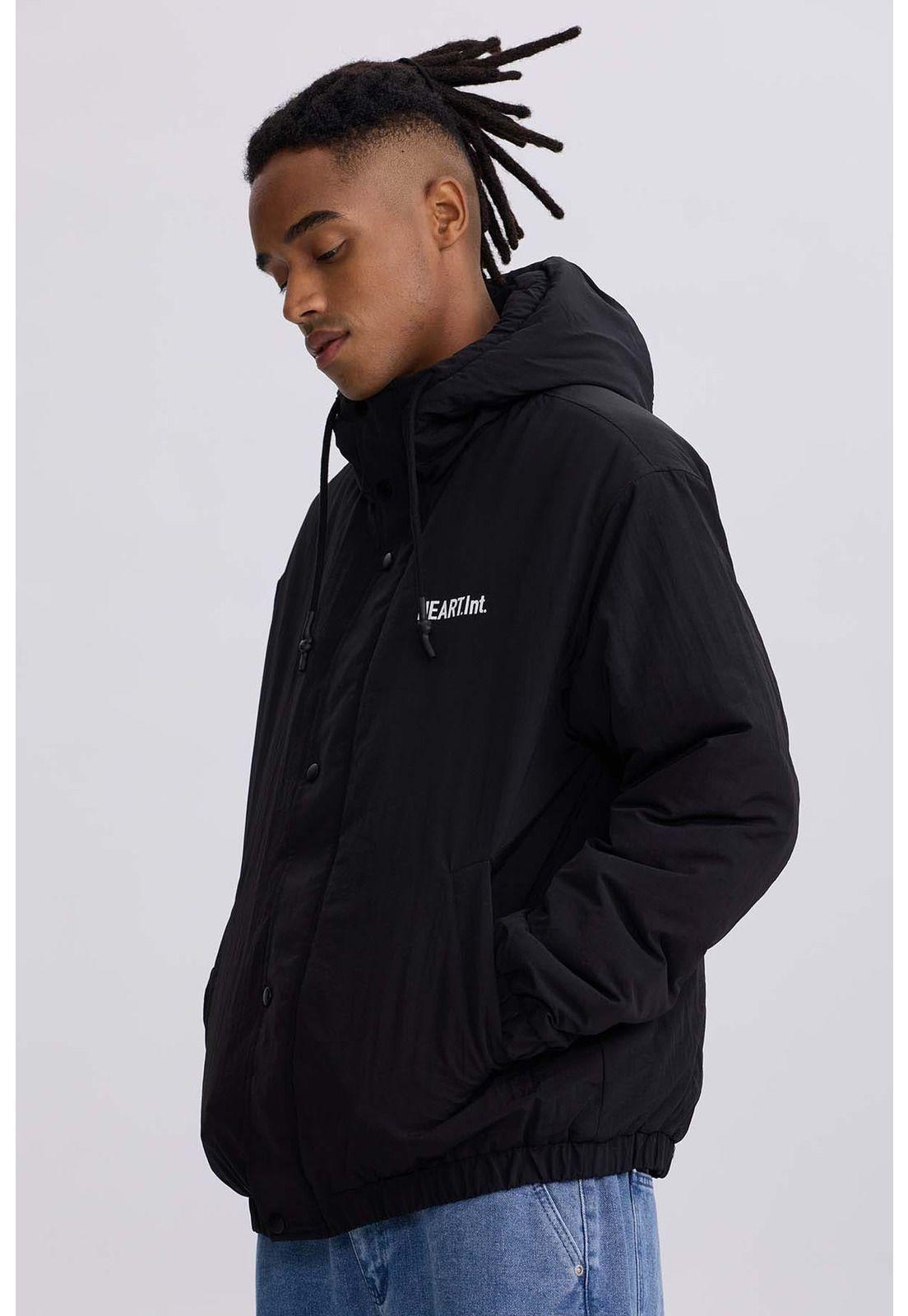 Chaqueta Hombre Cortaviento Negro-1