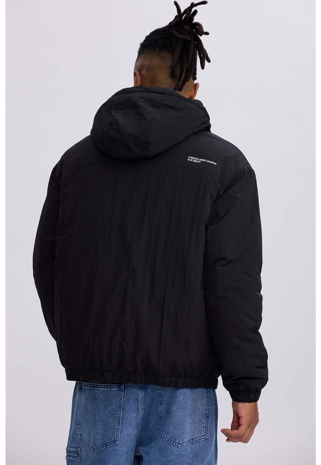 Chaqueta Hombre Cortaviento Negro-2