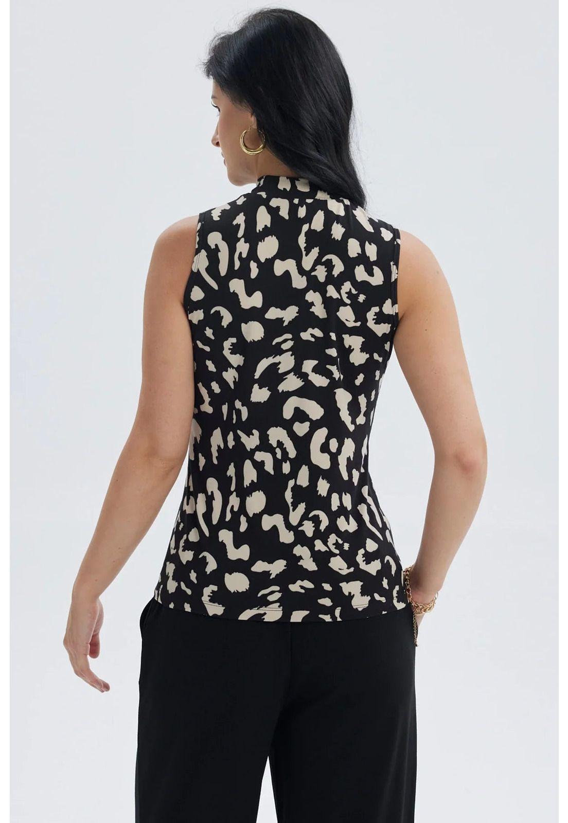 Polera Mujer Elasticada Beige-2