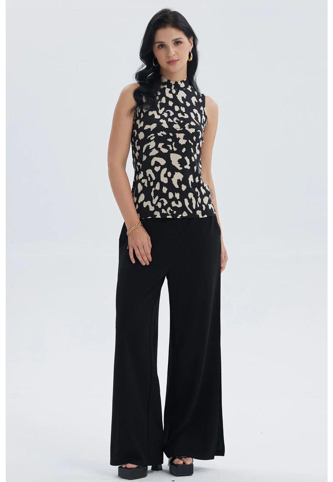 Polera Mujer Elasticada Beige-3