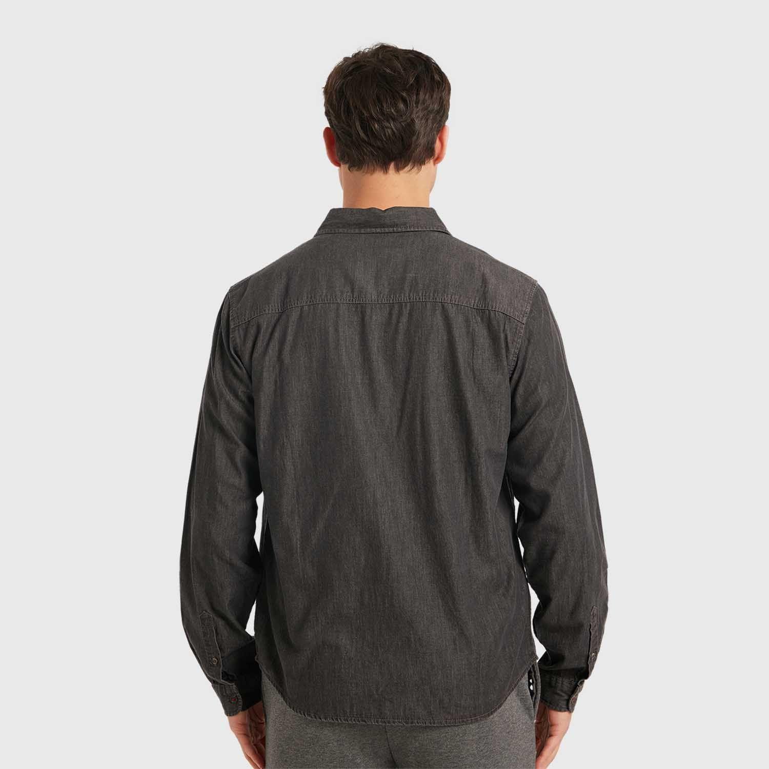 Camisa Hombre Clásica Dallas Gris Fashion's Park-3