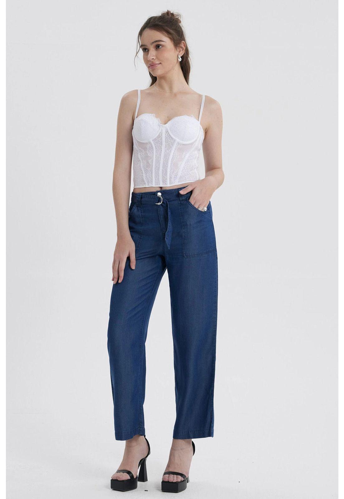 Blusa Mujer Corset Encaje Blanco-3