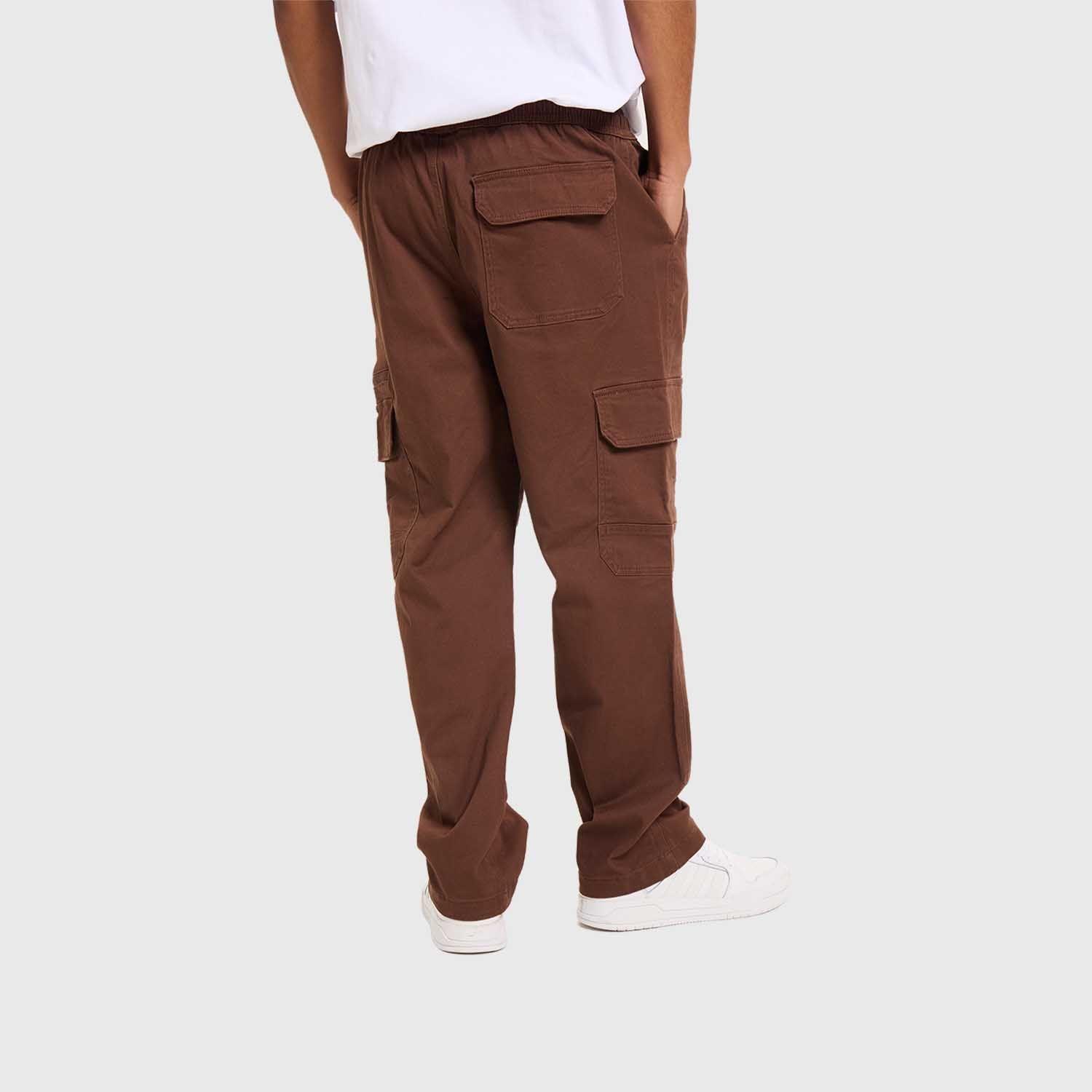 Pantalón Hombre Cargo Pretina Chocolate Fashion's Park-2