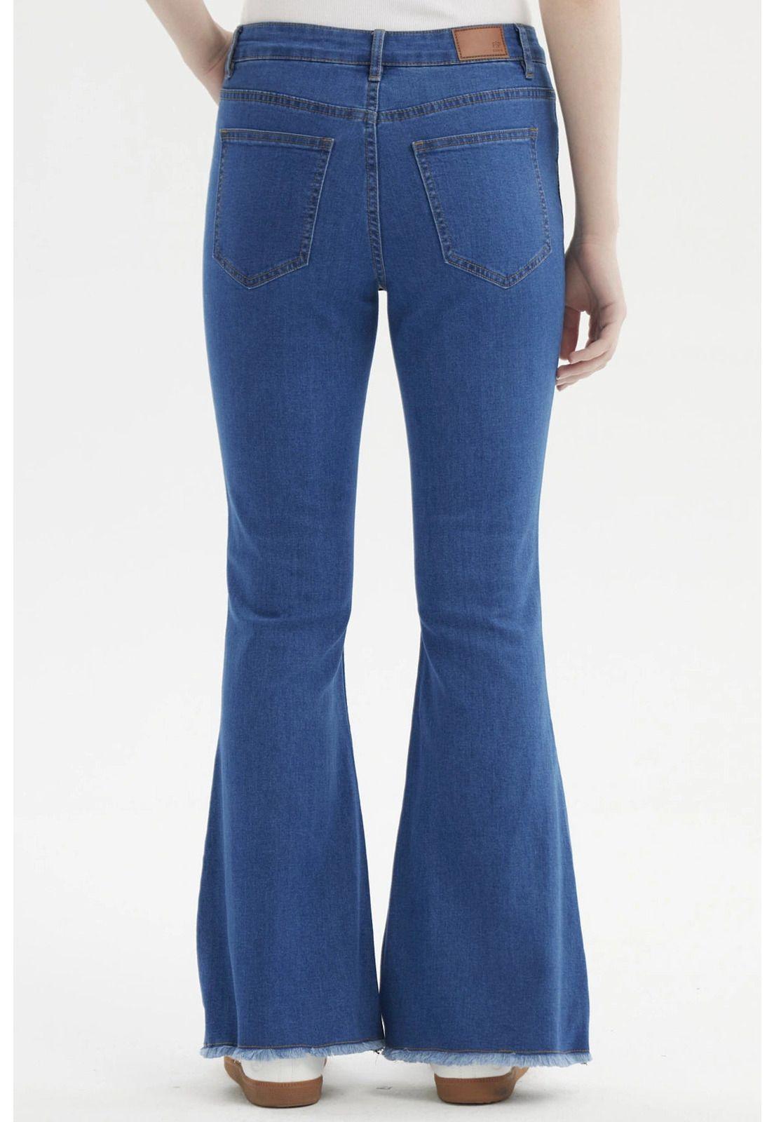 Jeans Mujer Flare Monse Azul - ll-2