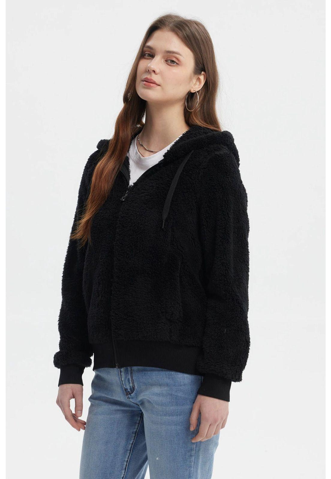 Polar Mujer Peludo Negro - lV-1