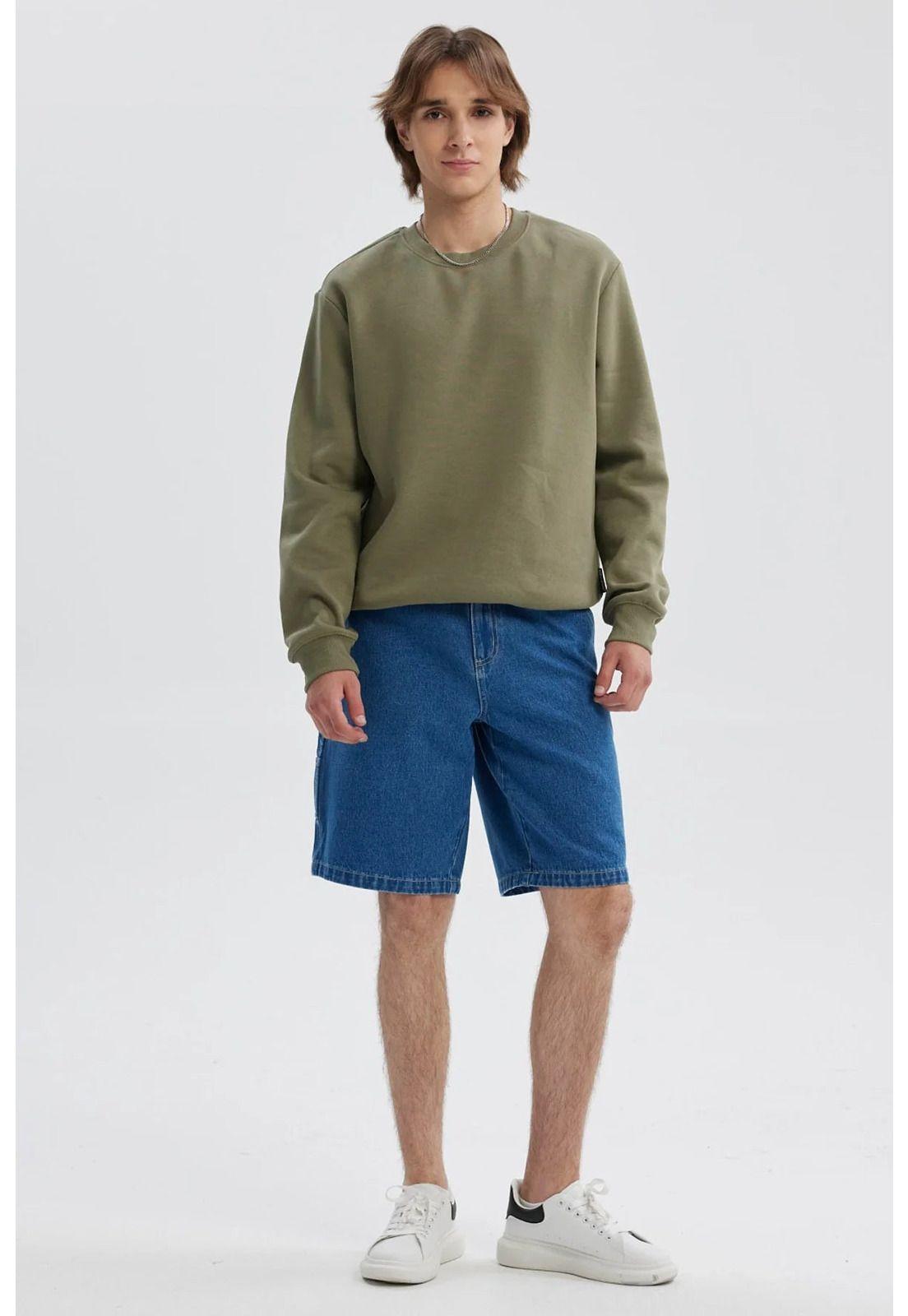 Bermuda Hombre Carpintero Baggy Fit Azul-3