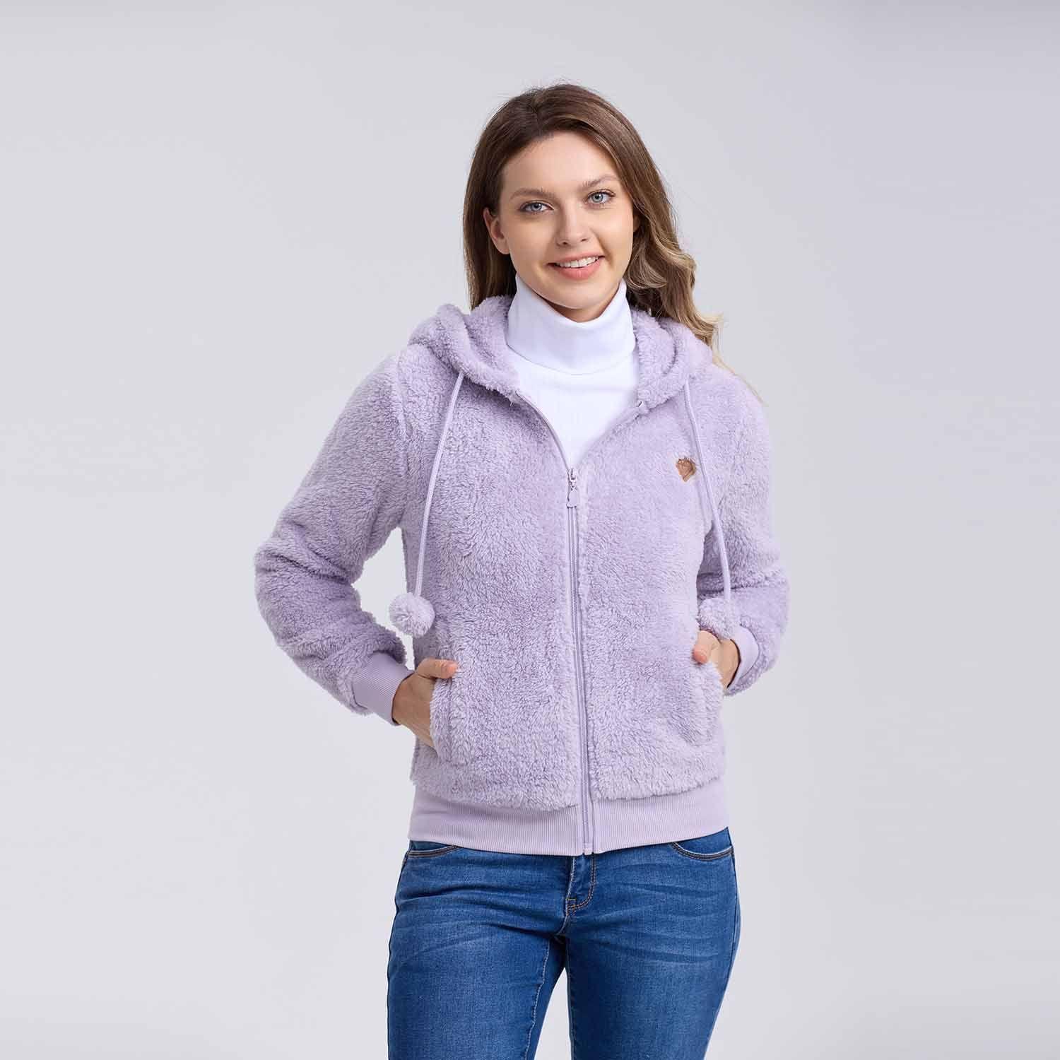 Polar Mujer Pompom Full Lila-1