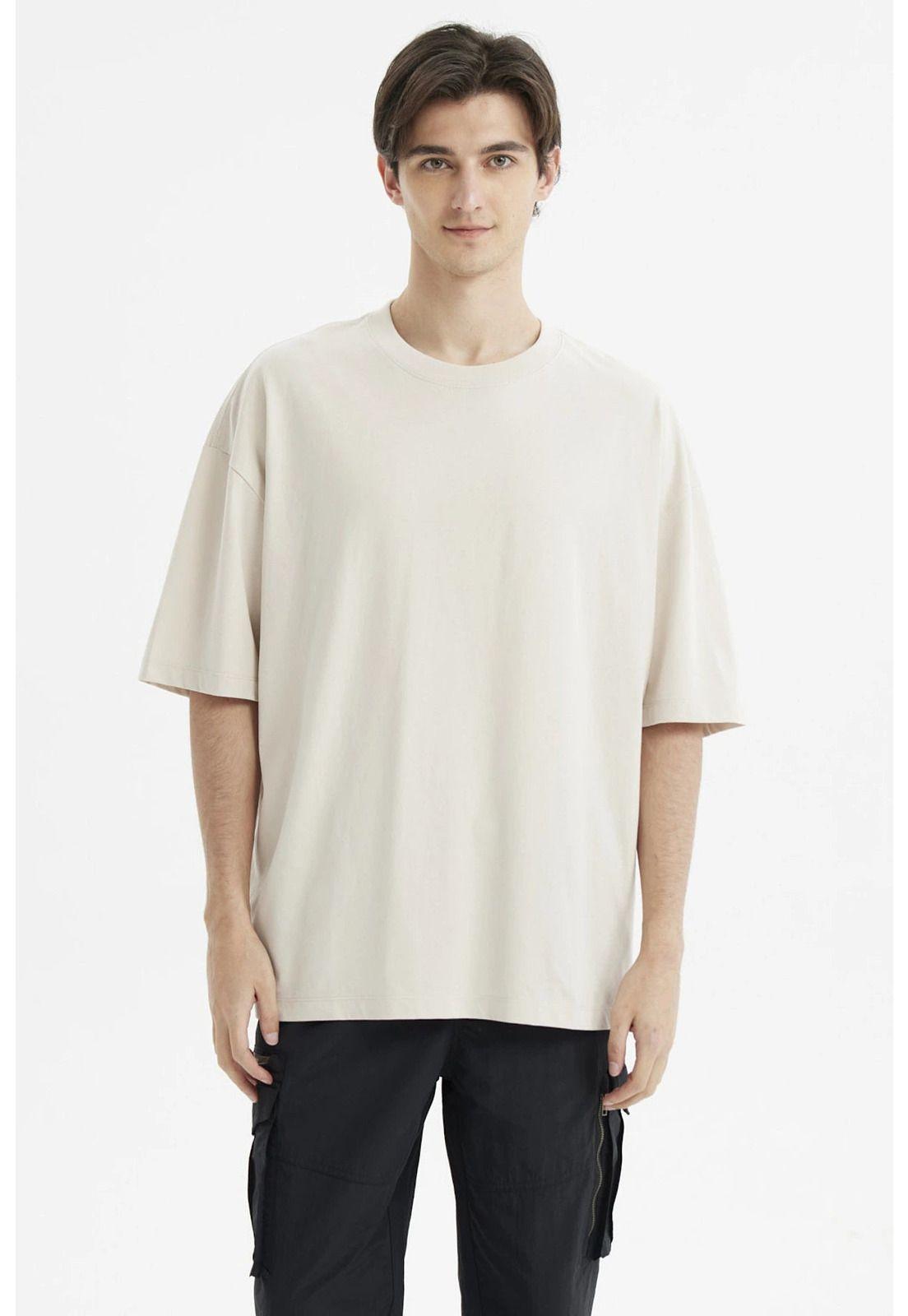 Polera Hombre Oversize Beige - lV-0