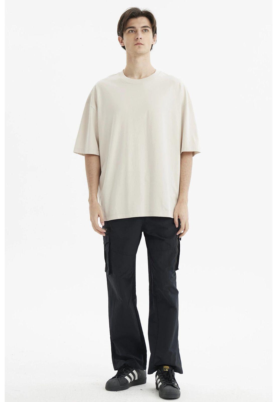 Polera Hombre Oversize Beige - lV-3