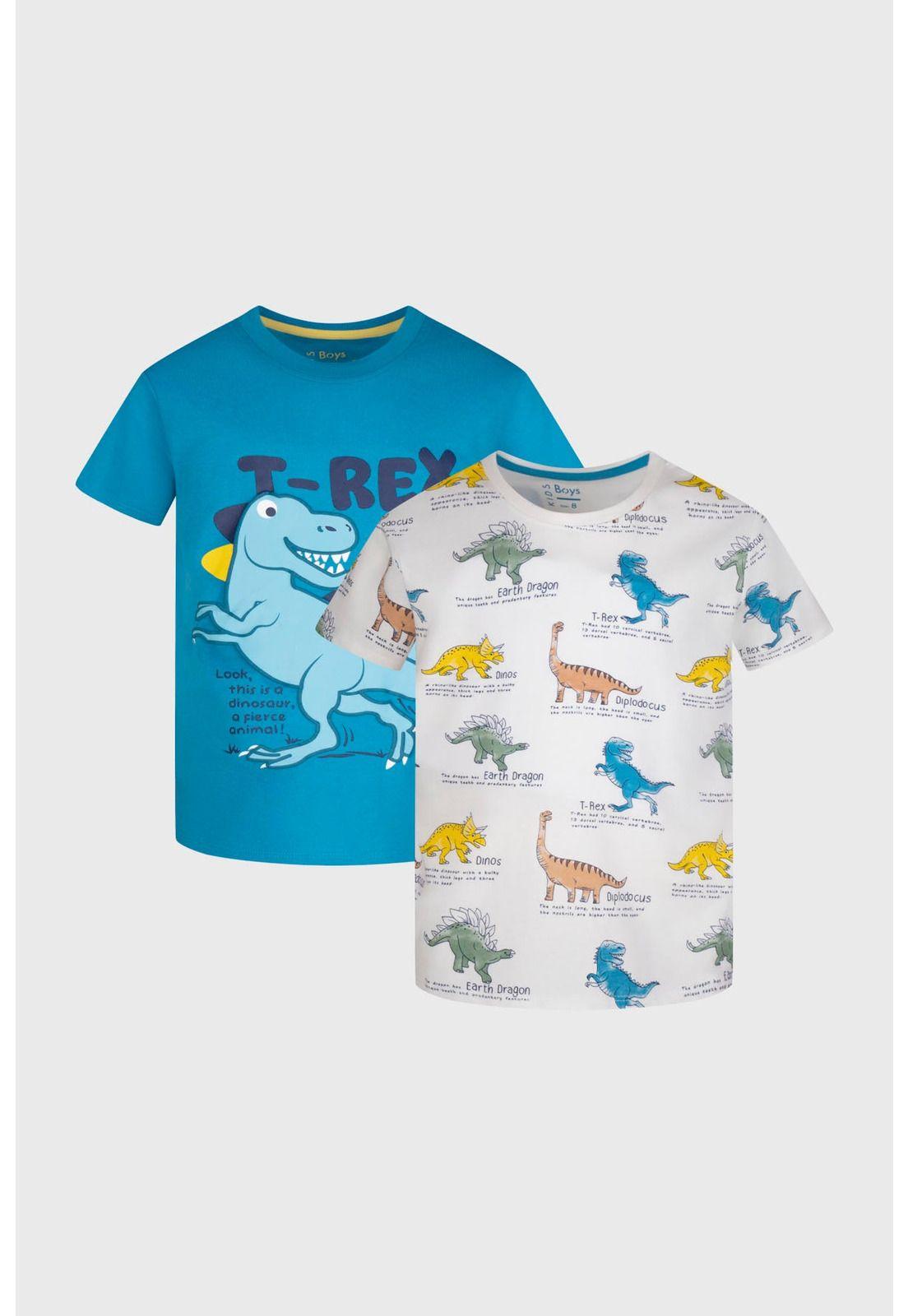 Polera Niño Bipack Petroleo-0