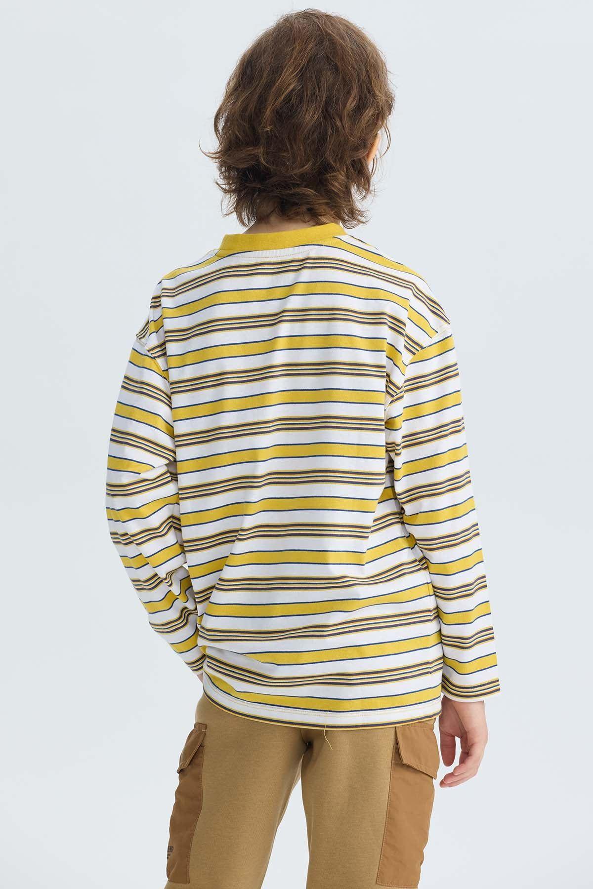 Polera Niño Rayas Amarillo-2