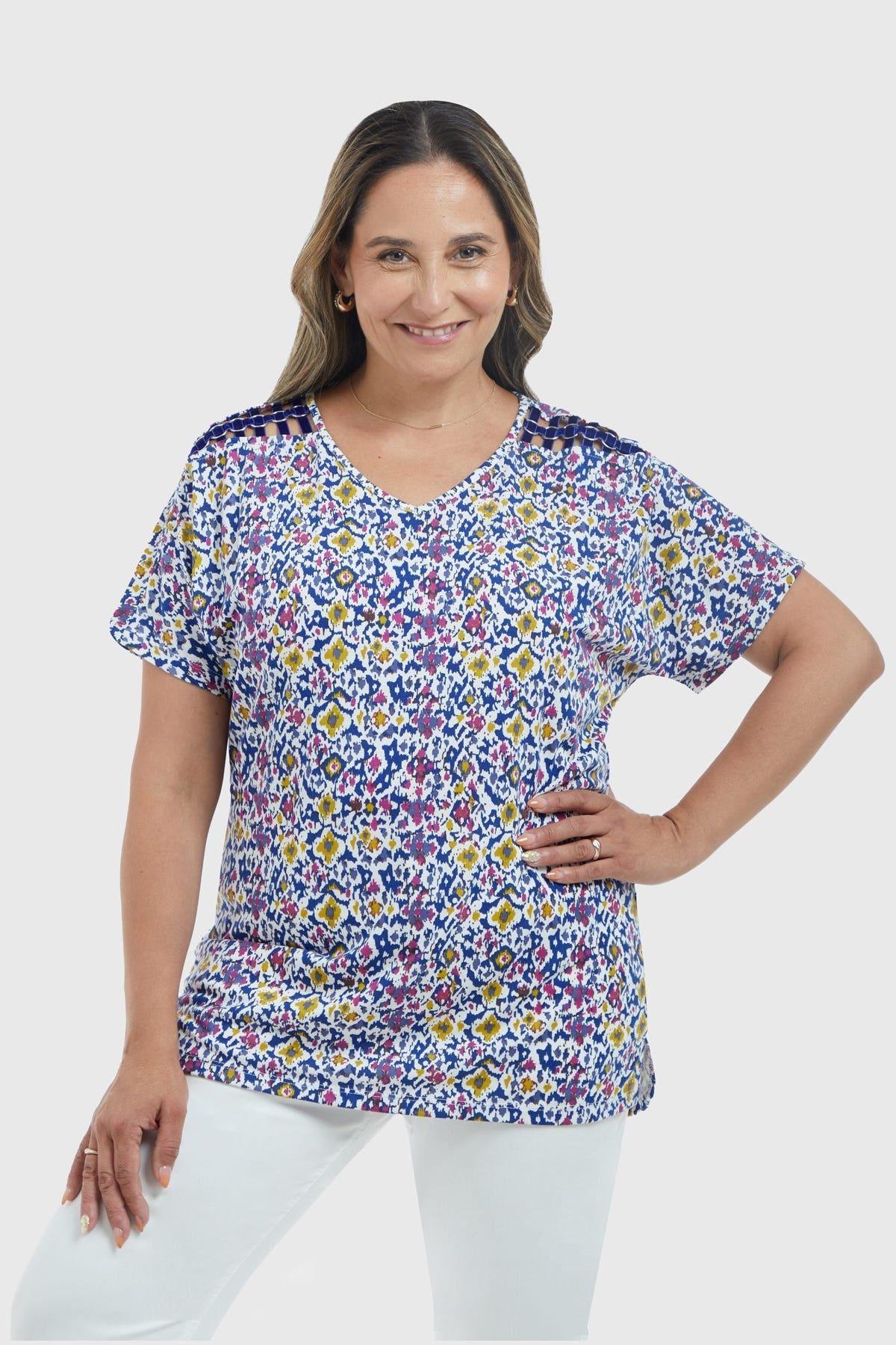 Polera Mujer Print Morado-0