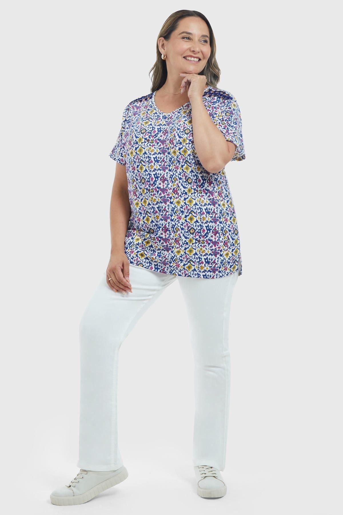 Polera Mujer Print Morado-3