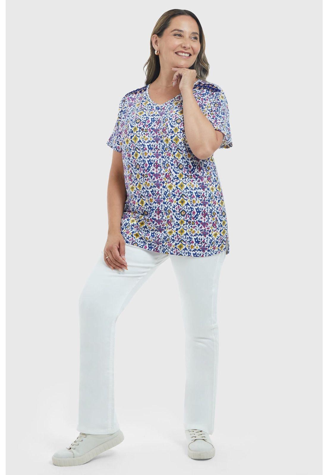 Polera Mujer Print Morado-3