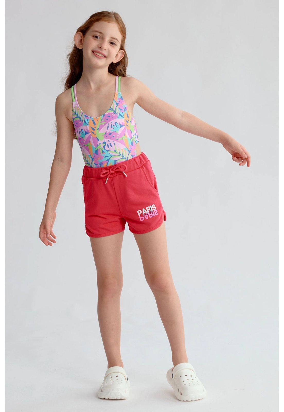 Short Niña Mini Print Fucsia- ll-3