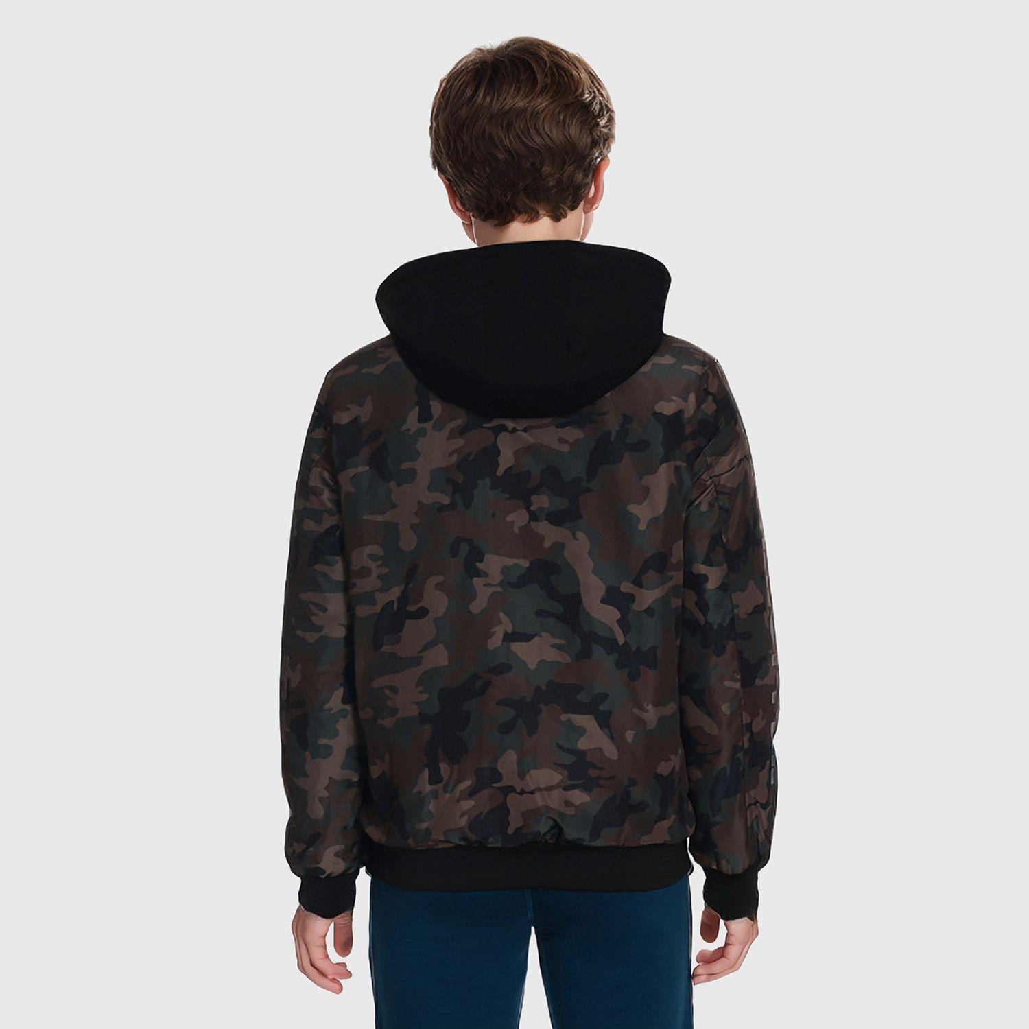 Chaqueta Niño Bomber Verde Militar-1