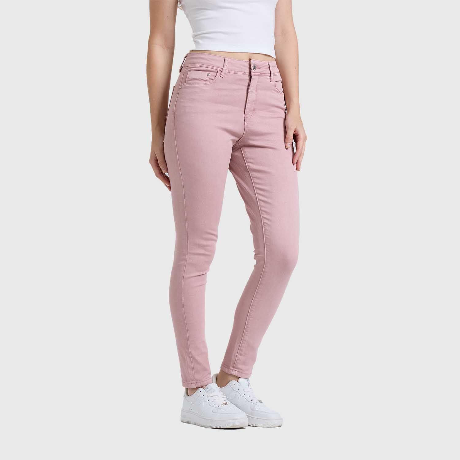 Jeans Mujer Emilia Color Rosa Fashion's Park-1