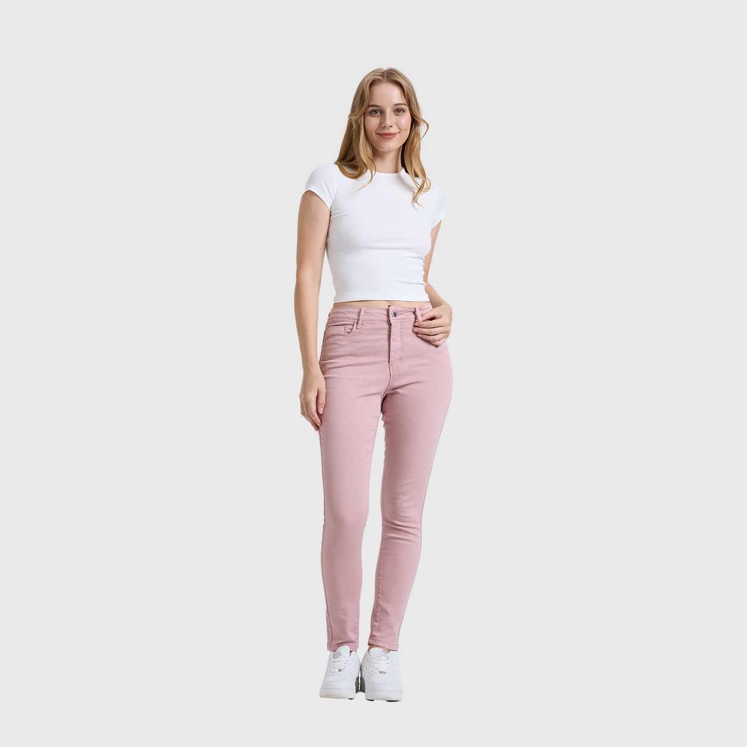 Jeans Mujer Emilia Color Rosa Fashion's Park-3