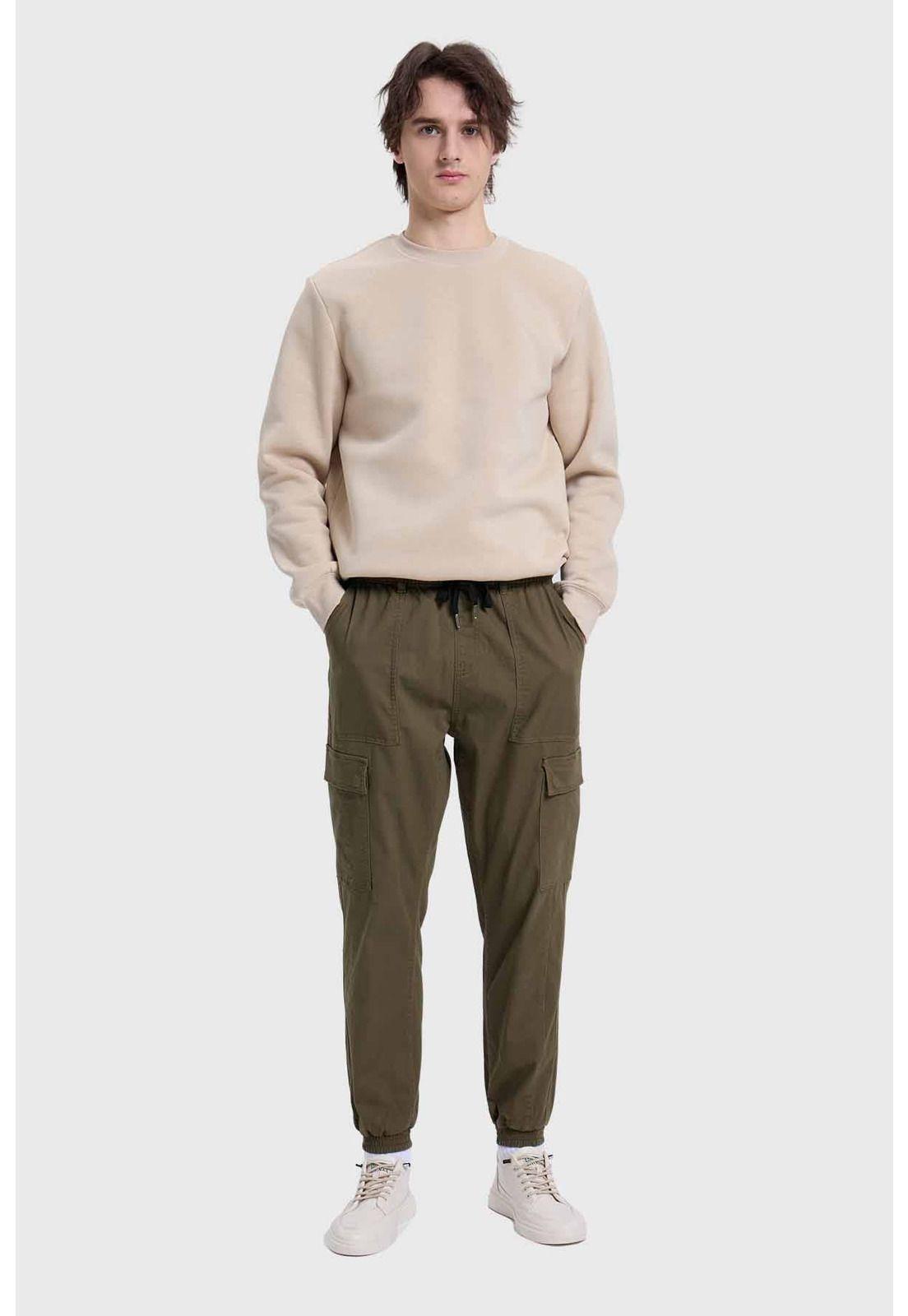 Jeans Hombre Jogger Carpintero Verde-3