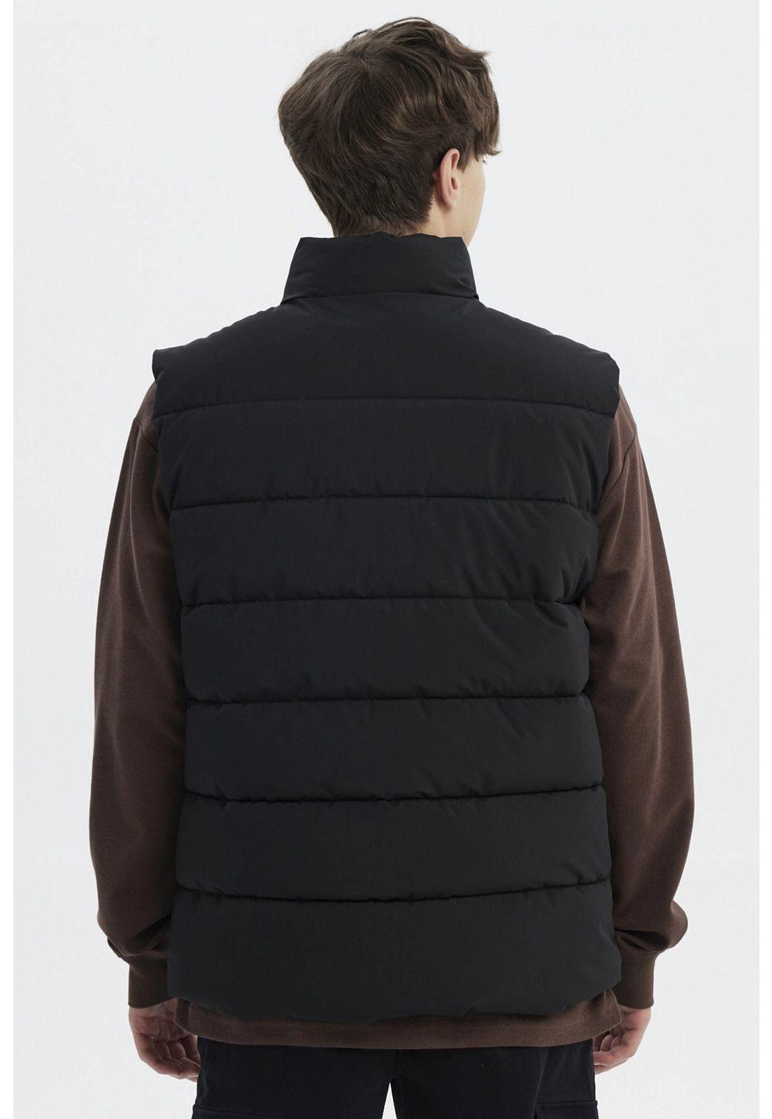 Parka Hombre Slim Negro - V-2