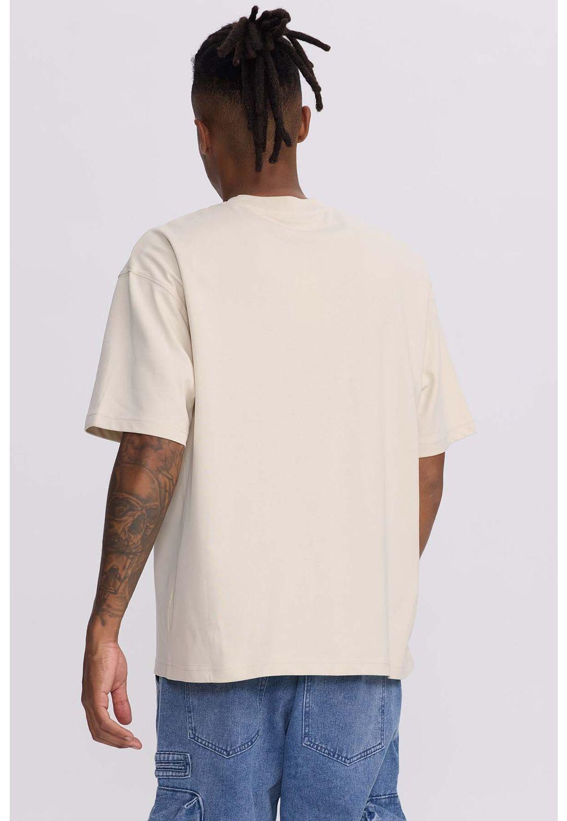 Polera Hombre Loose Fit Beige-2