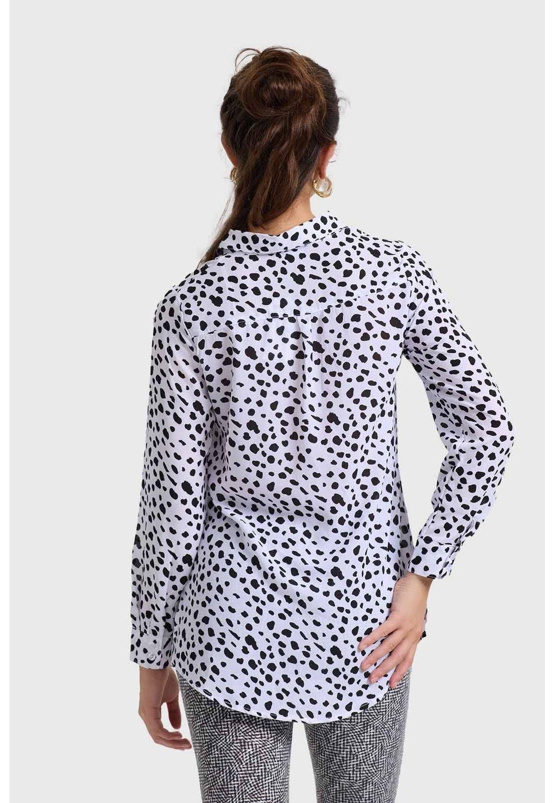 Blusa Mujer Abotonada Blanco - ll-2