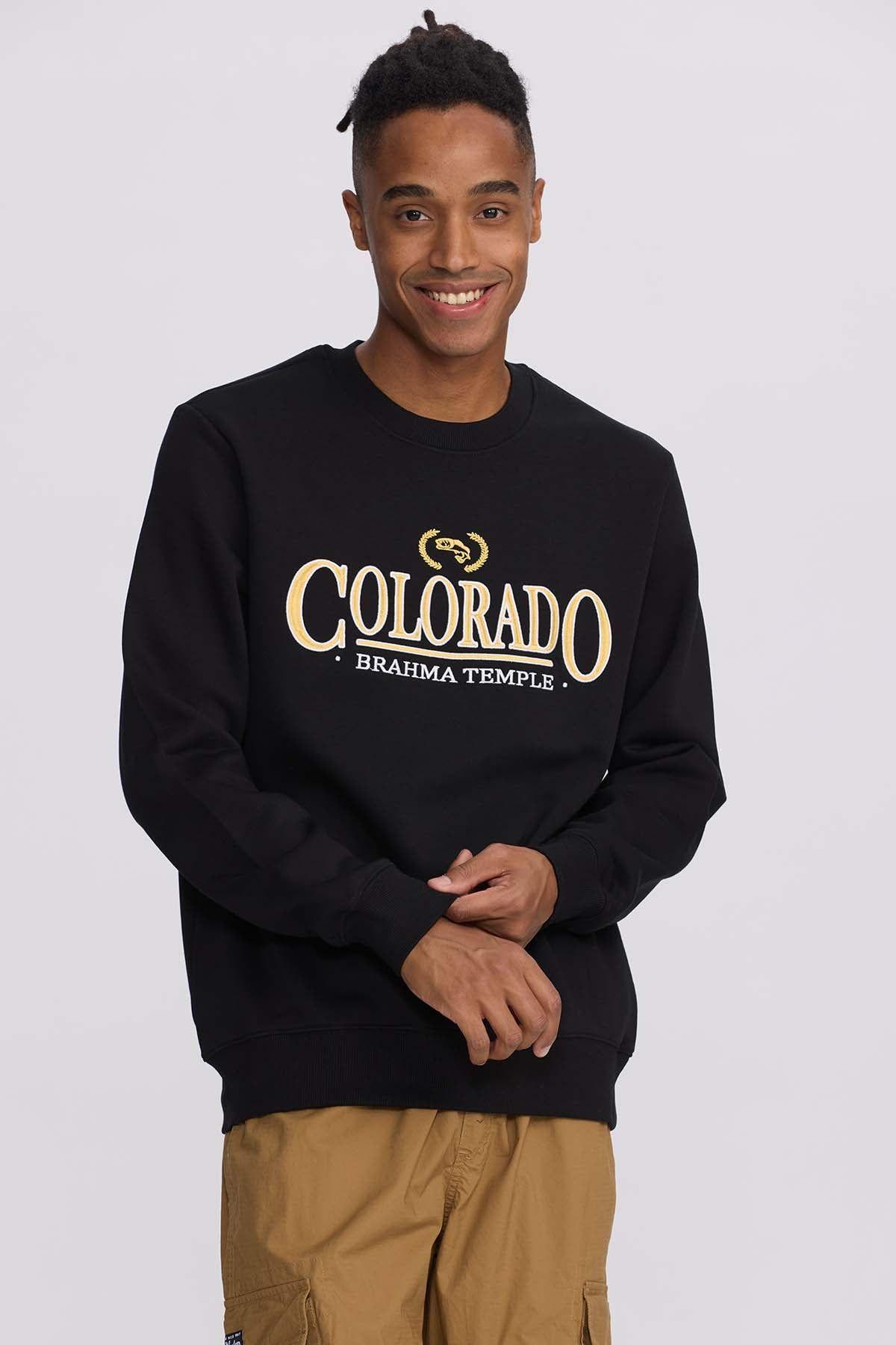 Polerón Hombre Print Central Negro-0