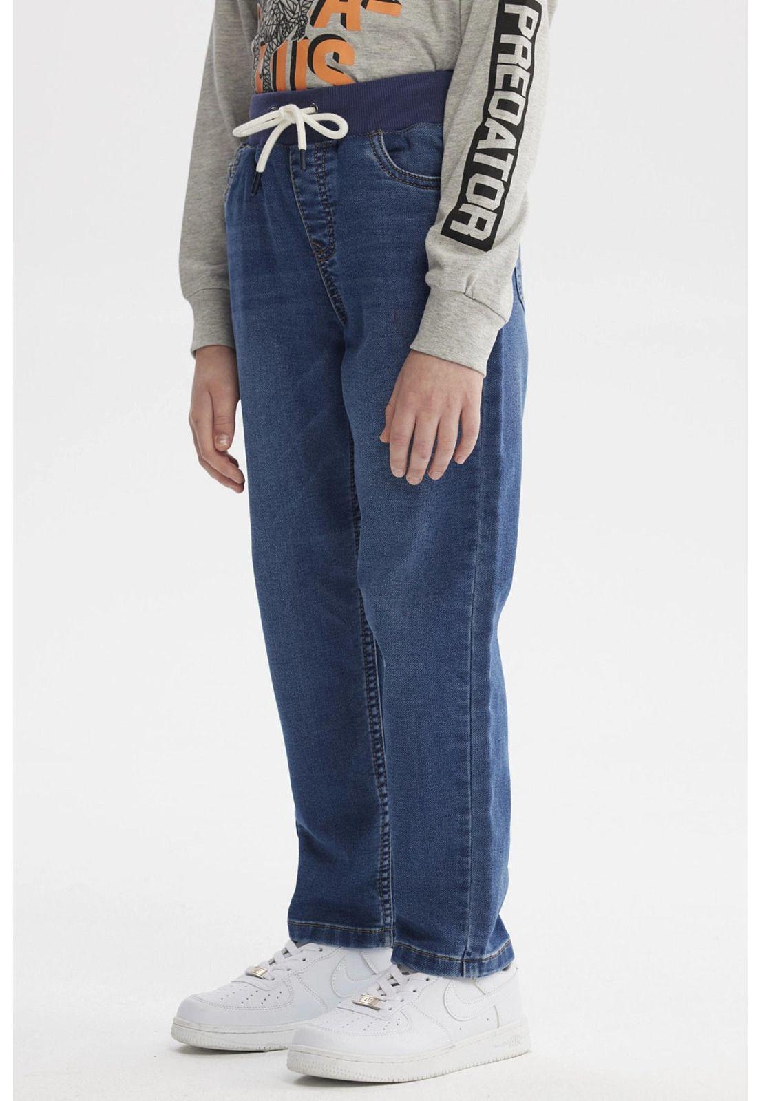 Jeans Niño Slim Azul-1