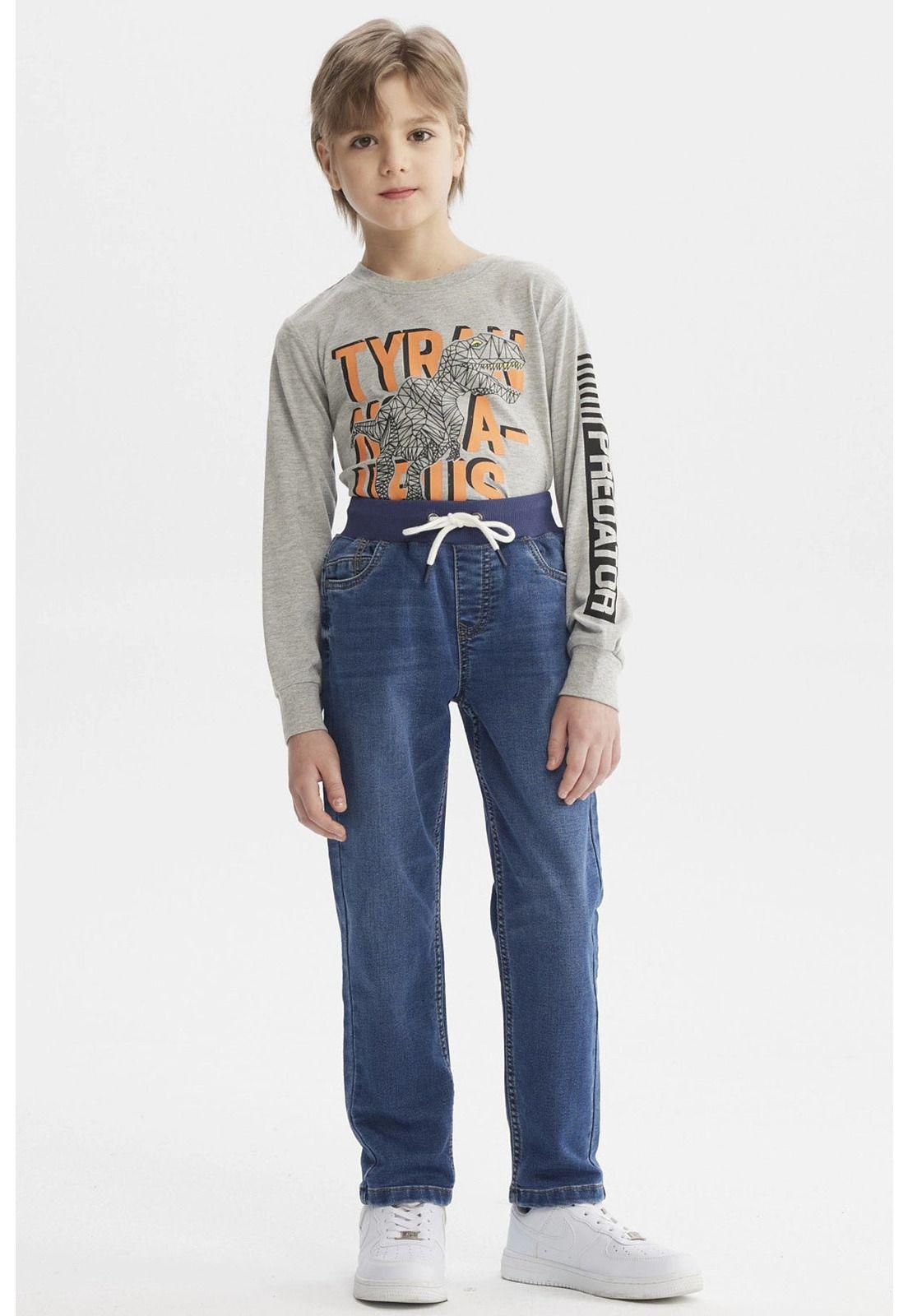 Jeans Niño Slim Azul-3