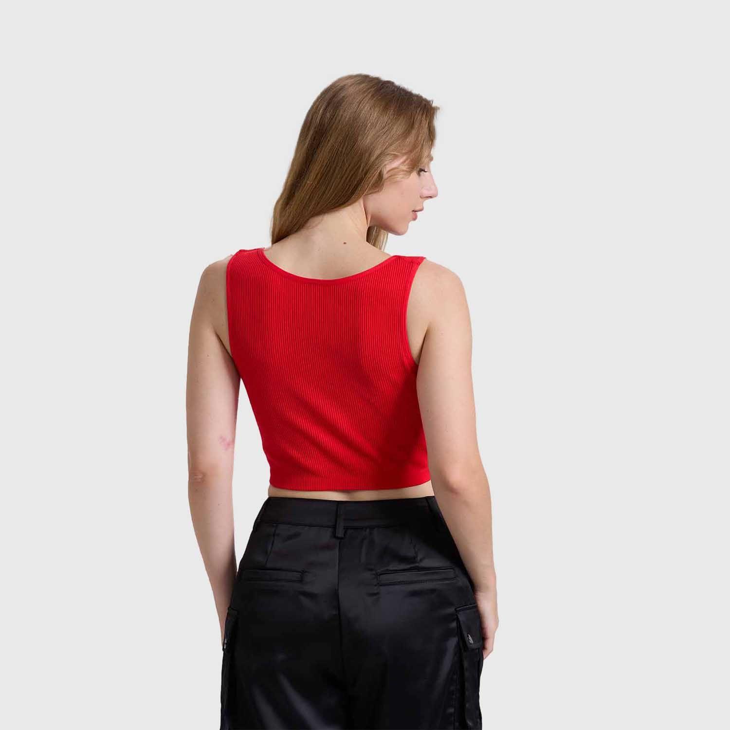 Polera Mujer Seamless Rojo Fashion's Park-2