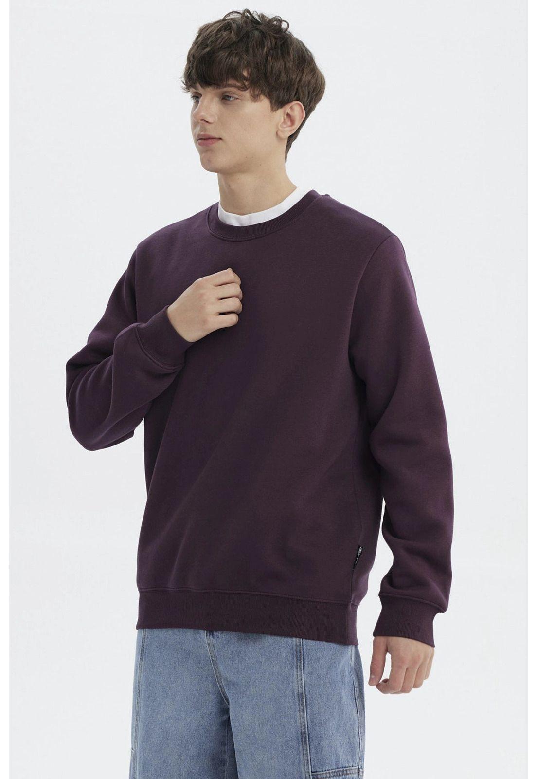 Polerón Hombre Básico Morado-1