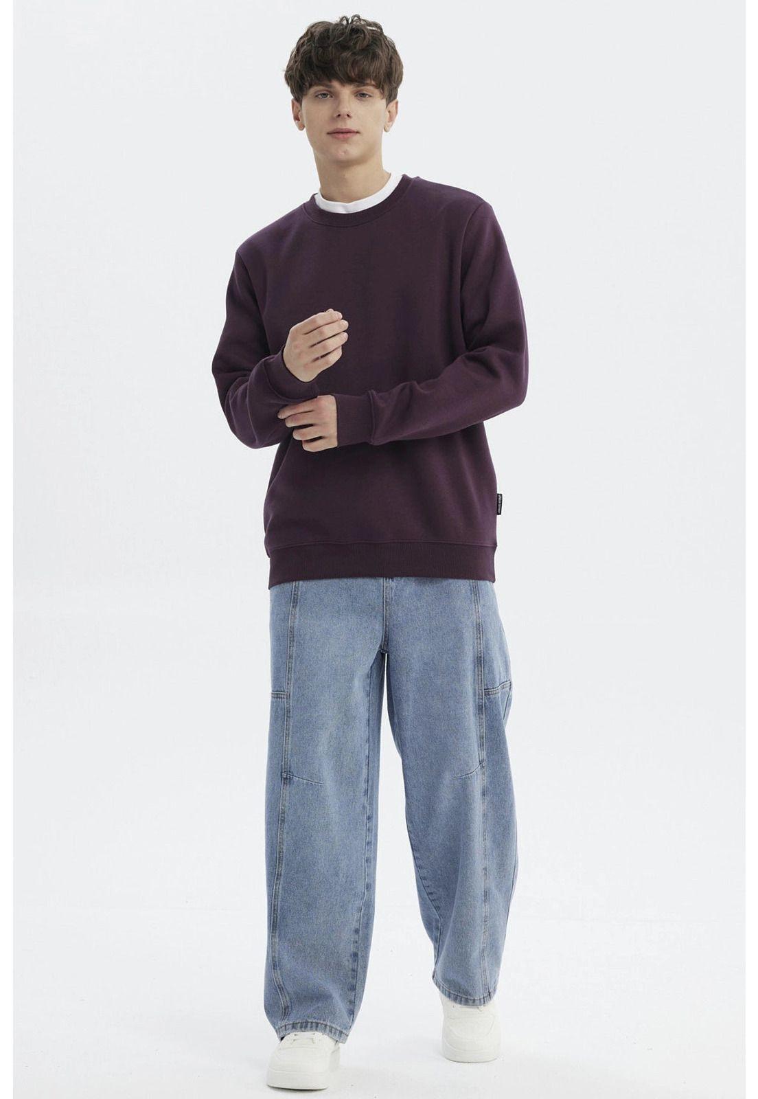 Polerón Hombre Básico Morado-3