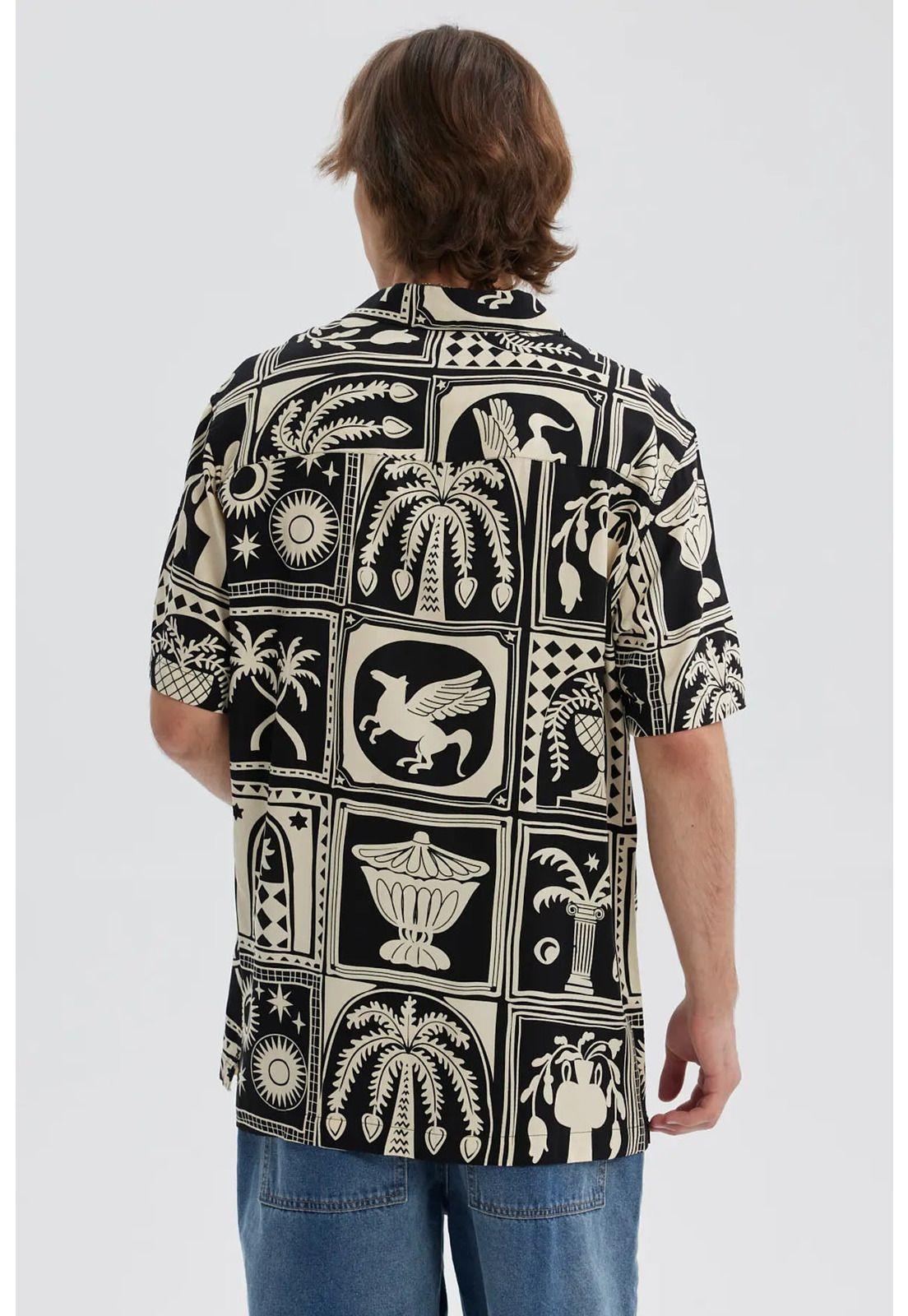 Camisa Hombre Full Rapport Negro - lll-2