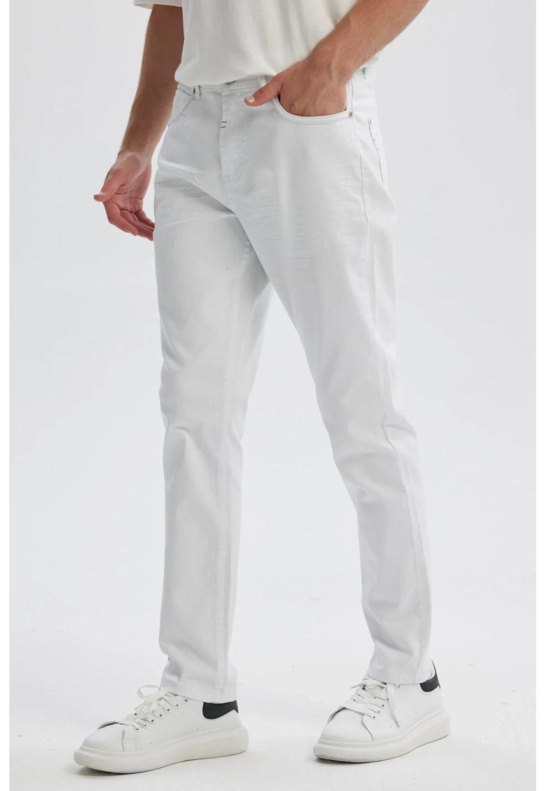 Jeans Hombre Skinny 101 Blanco-1