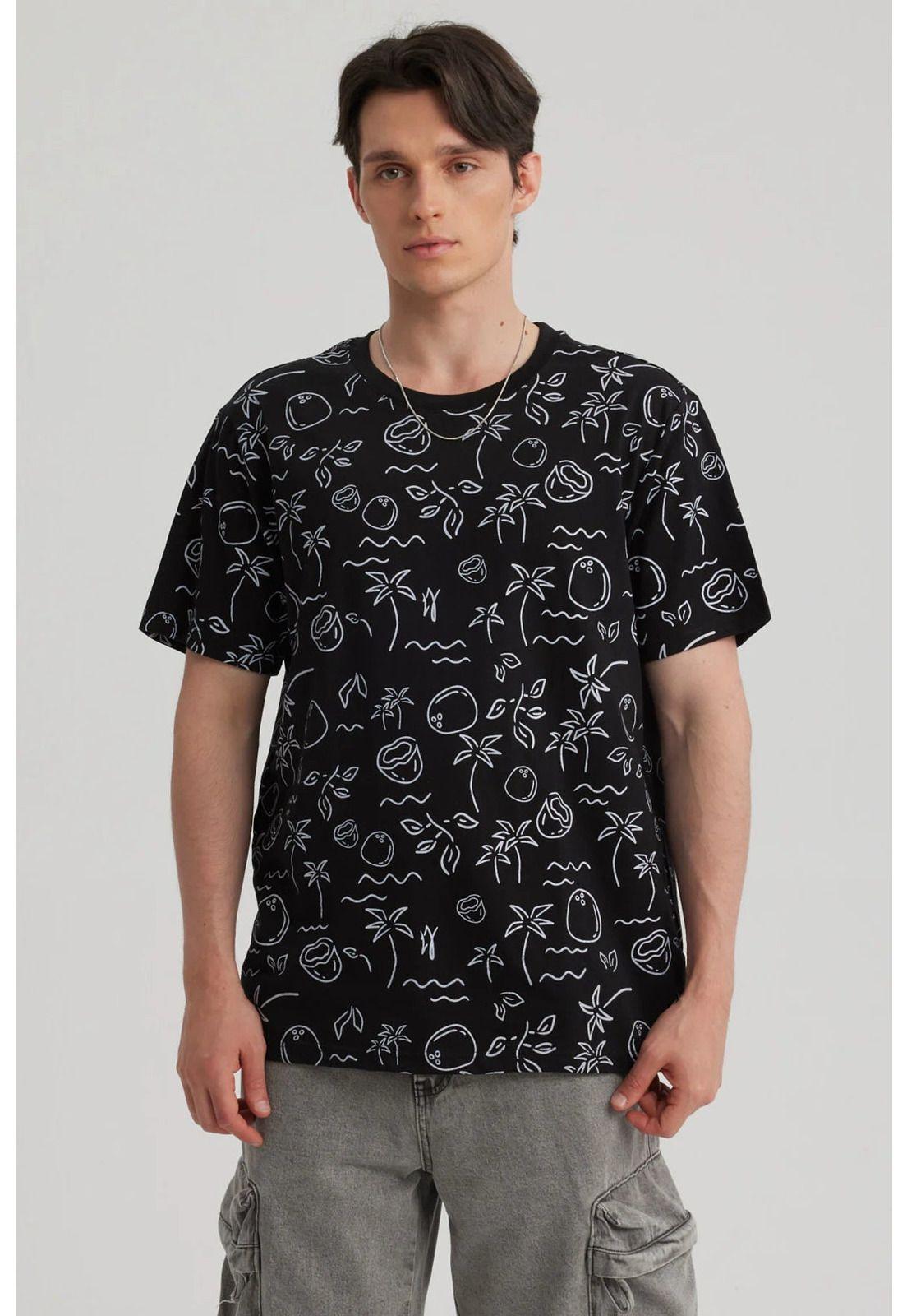 Polera Hombre Full Rapport Negro-0