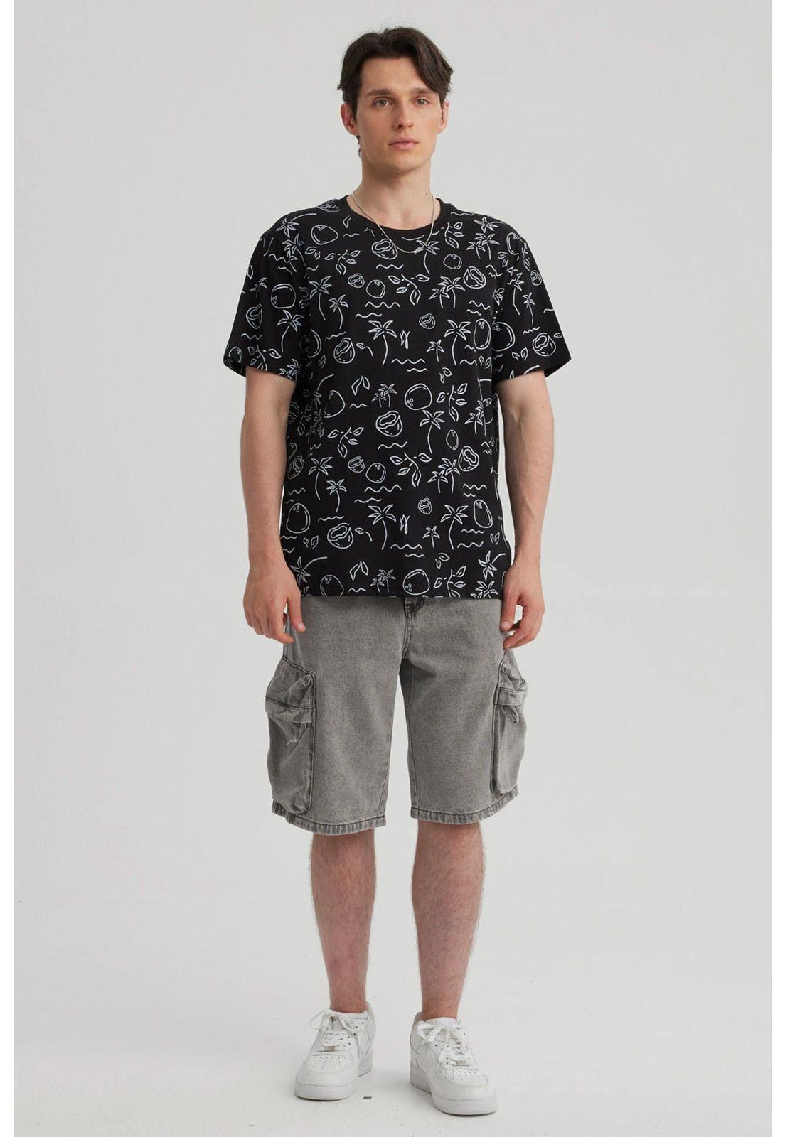 Polera Hombre Full Rapport Negro-7