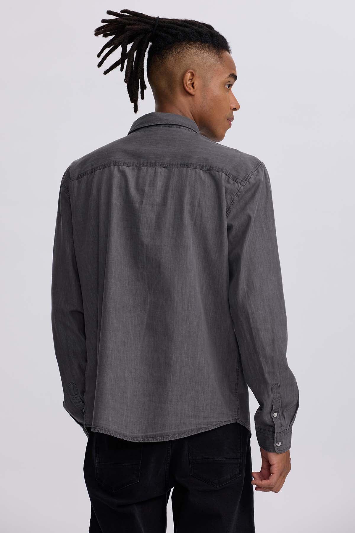 Camisa Hombre Clásica Dallas Gris-2