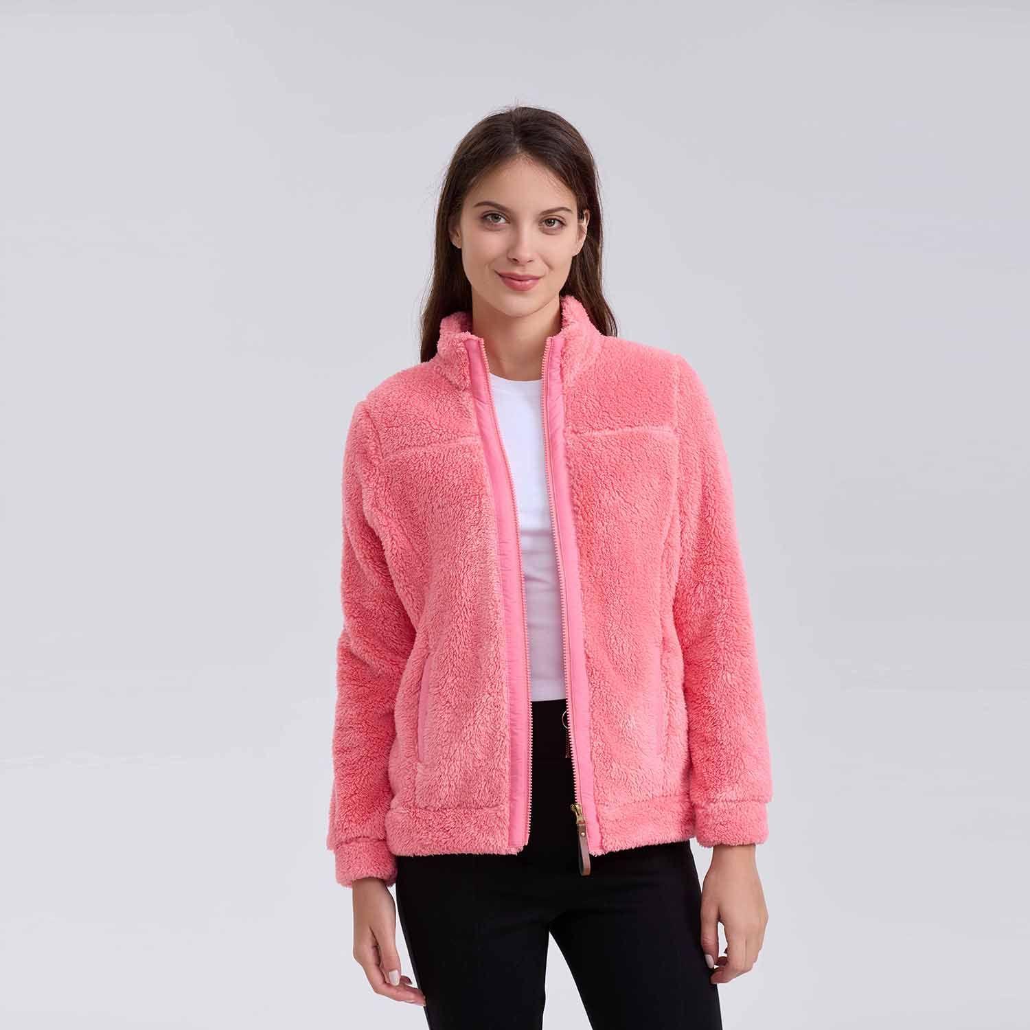Polar Mujer Full Zipper Coral Claro-1