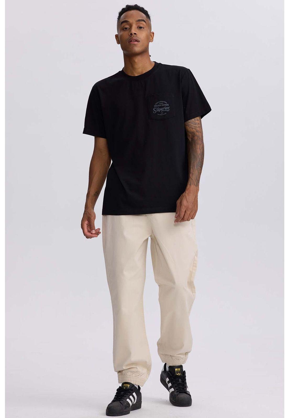 Pantalón Hombre Jogger Twill Beige-3