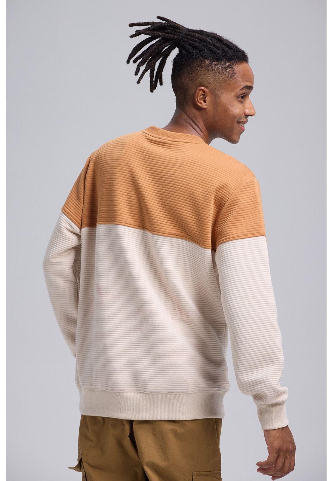 Polerón Hombre Blocking Camel-2