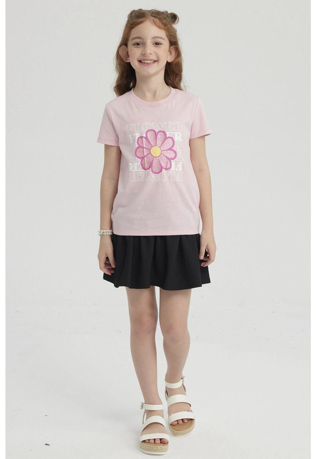 Falda Niña Short Pretina Panal Negro-3