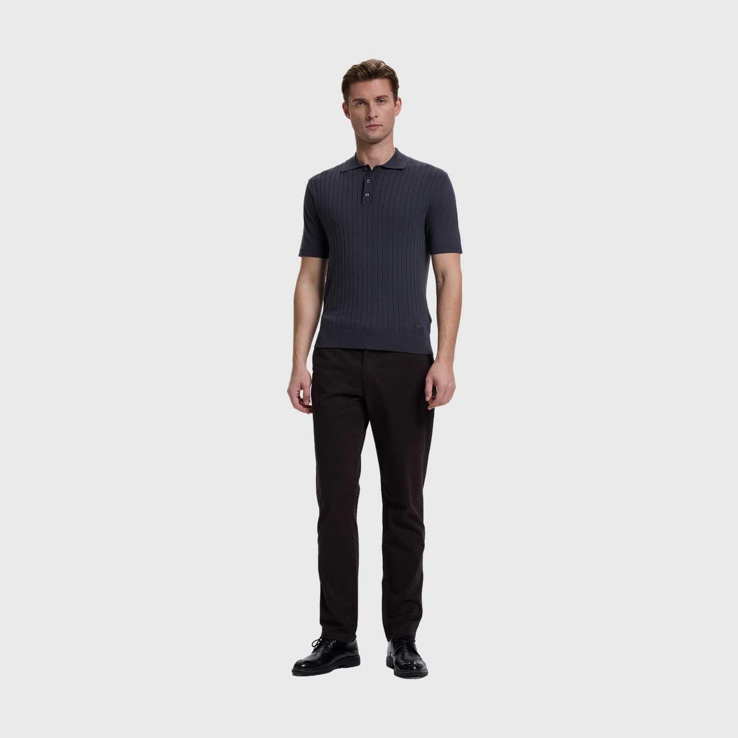 Polera Hombre Textura Linea Marengo Fashion's Park-3