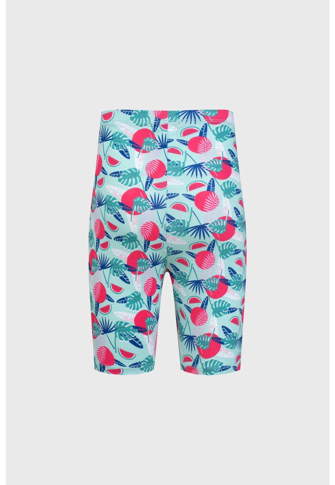 Calza Niña Biker Teens Verde Claro-3