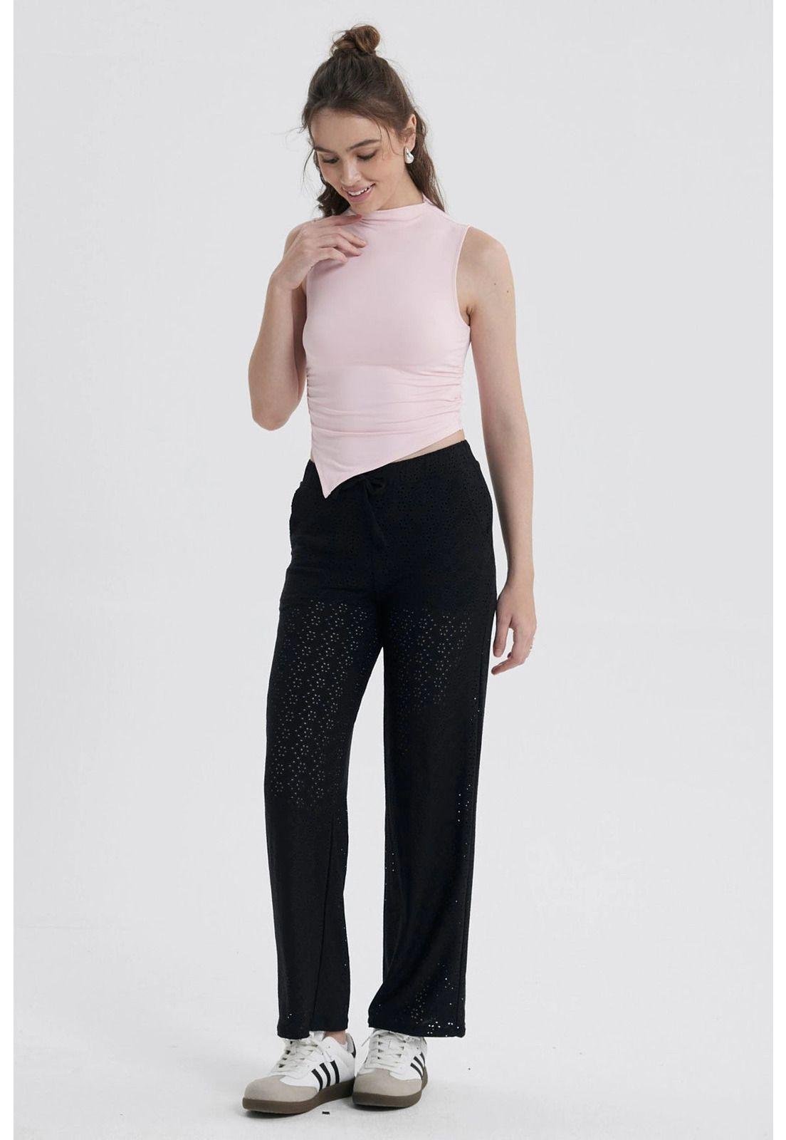 Polera Mujer Basta Asimétrica Rosa-3