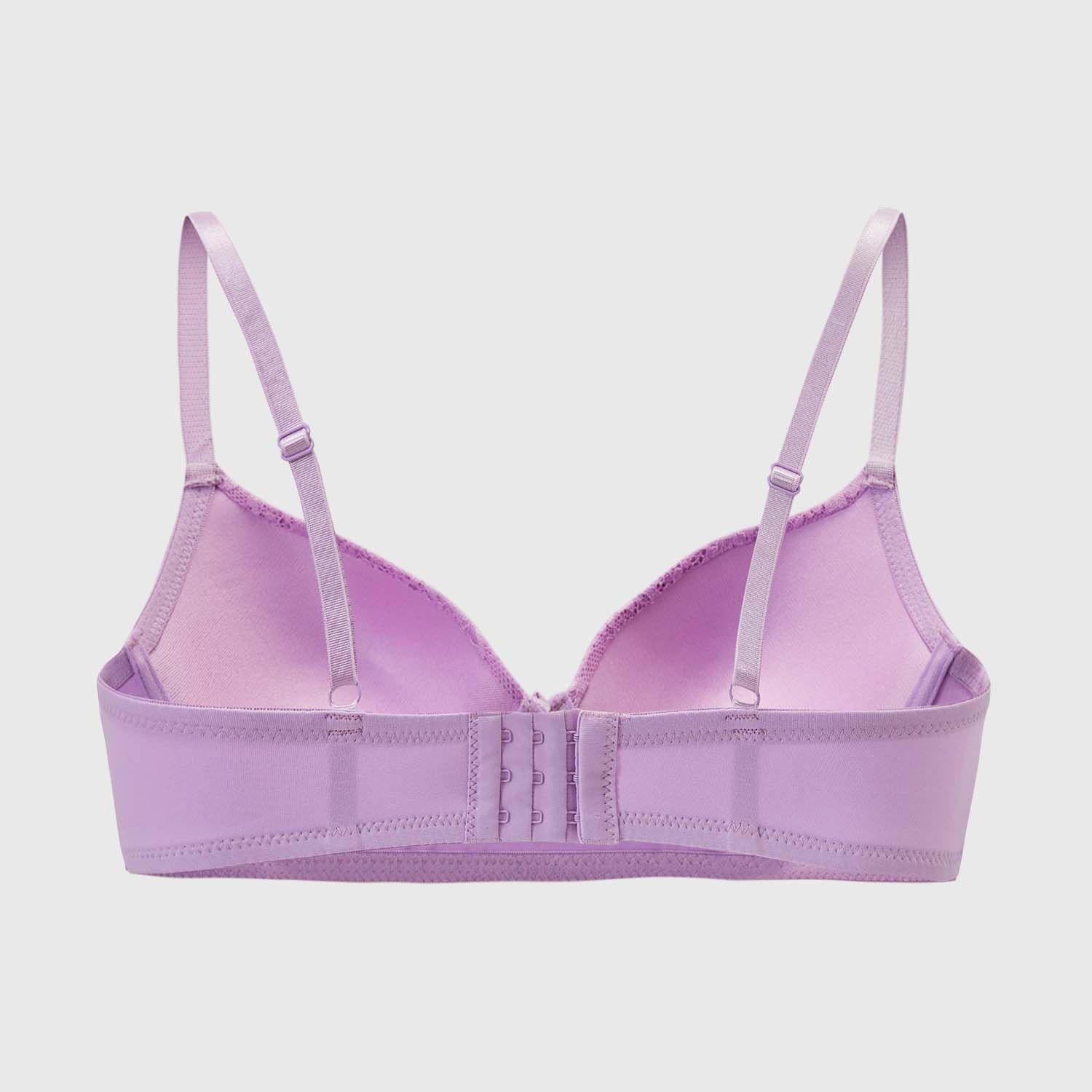 Sostén Mujer Copa Soft Detalle Encaje Lila Fashions Park-2