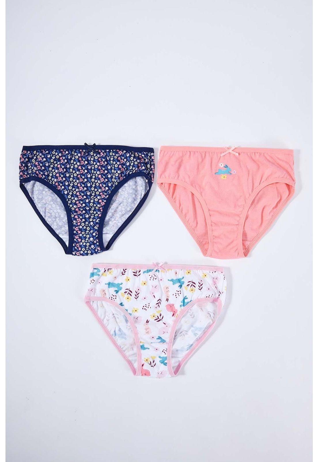 Calzón Niña Tripack Rosado - V-0