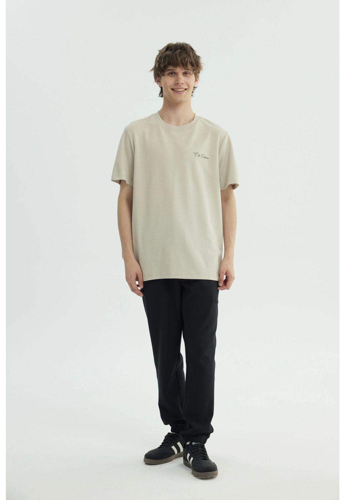 Polera Hombre Regular Beige-3