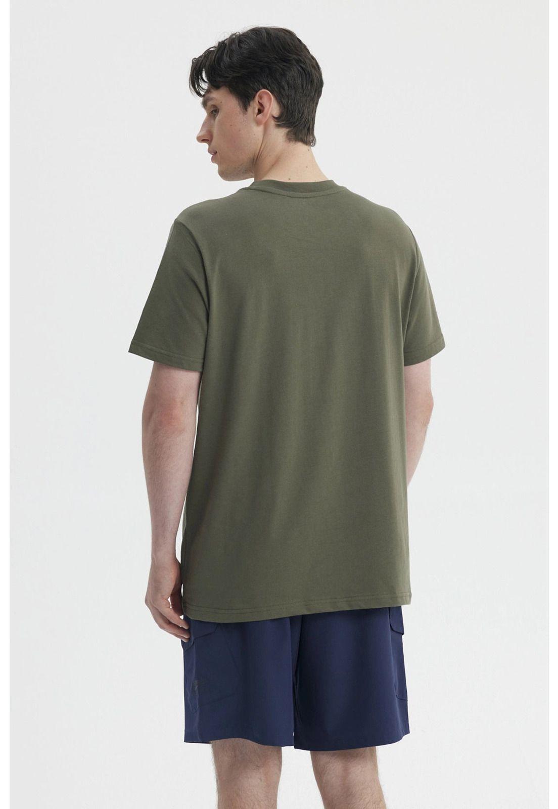 Polera Hombre Slim Verde Militar-2