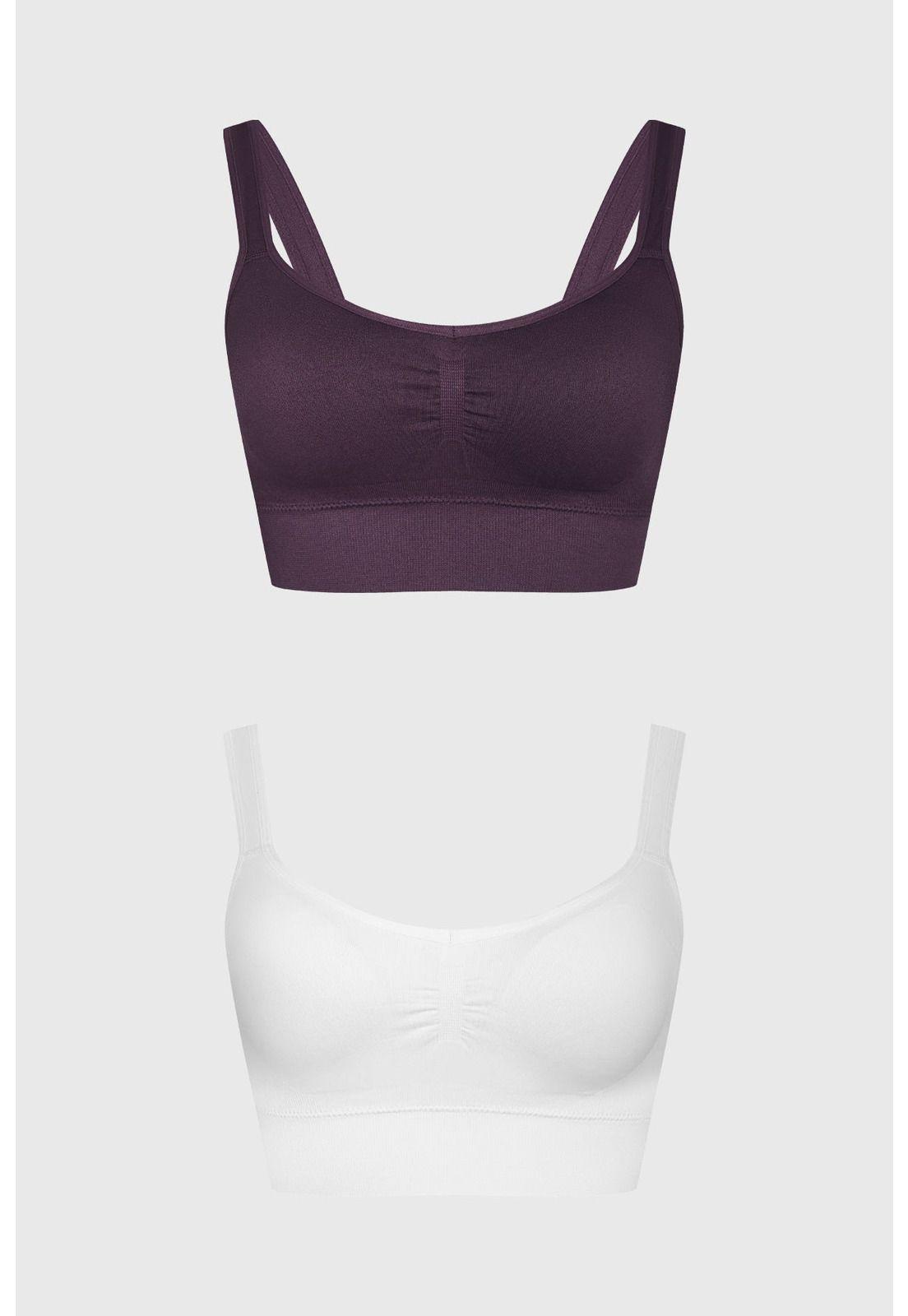 Sostén Mujer Tipo Peto Blanco-0